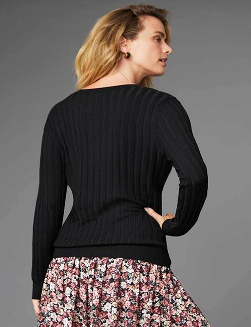 Capture Button Front Sweater, hi-res image number null
