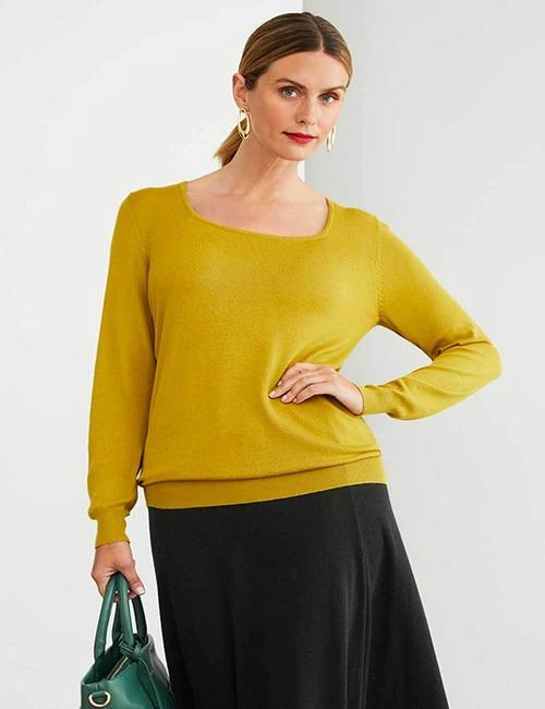 Capture Square Neck Sweater, hi-res image number null
