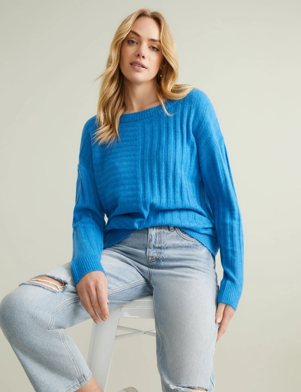 Capture Ribbed Pannel Sweater, hi-res image number null