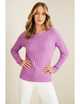 Capture Ribbed Pannel Sweater