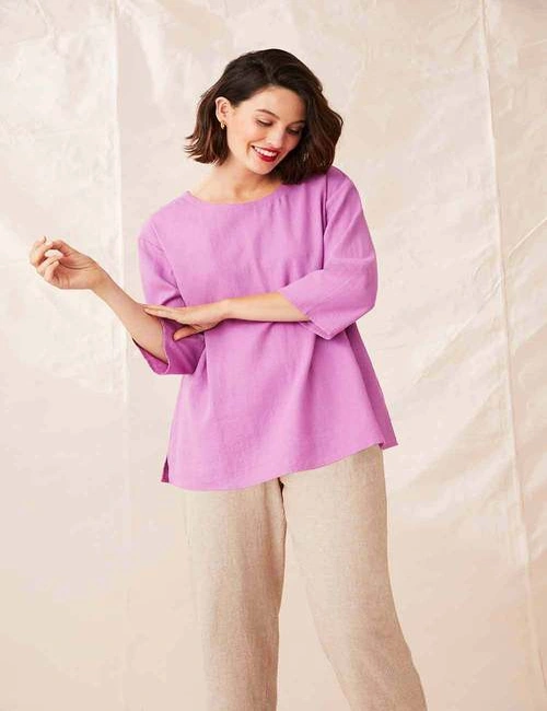 Grace Hill 3/4 Sleeve Top, hi-res image number null