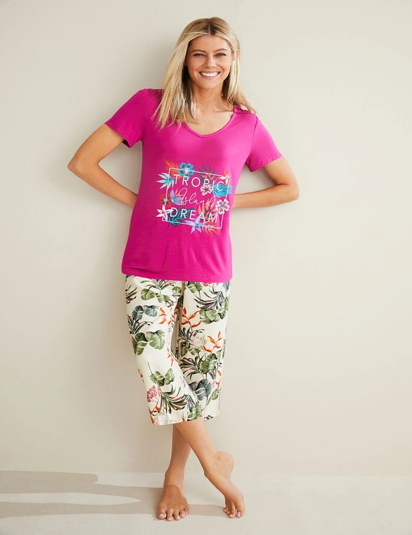 Mia Lucce Floral Print Soft Tee, hi-res image number null