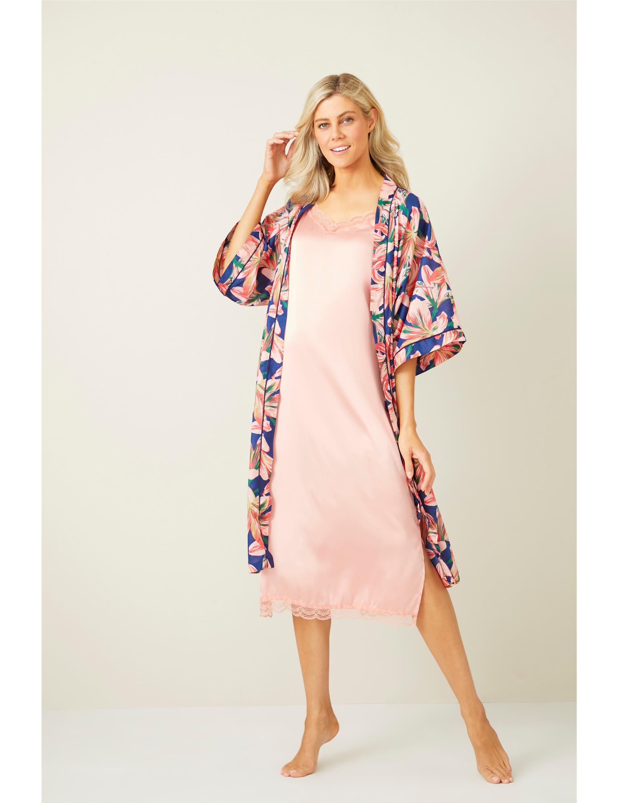 Women's Fine Cotton Dressing Gown Made With Liberty Fabric Louise |  forum.iktva.sa