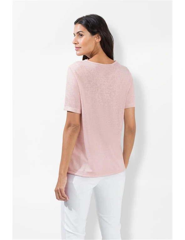 European Collection Lace Neck Detail Tee, hi-res image number null