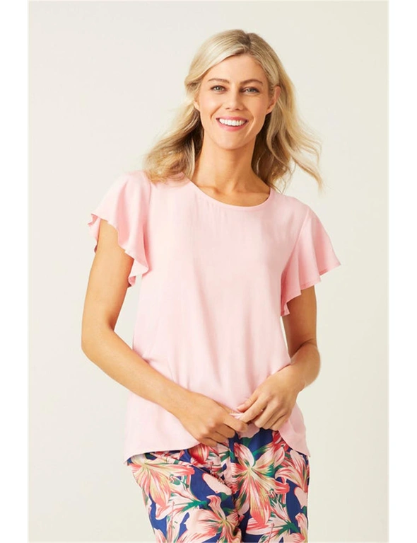 Mia Lucce Flutter Sleeve PJ Tee, hi-res image number null