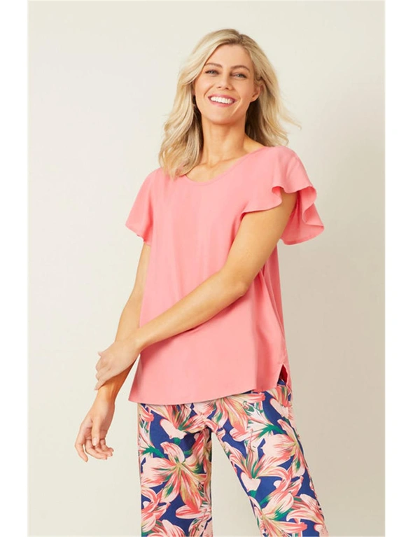 Mia Lucce Flutter Sleeve PJ Tee, hi-res image number null