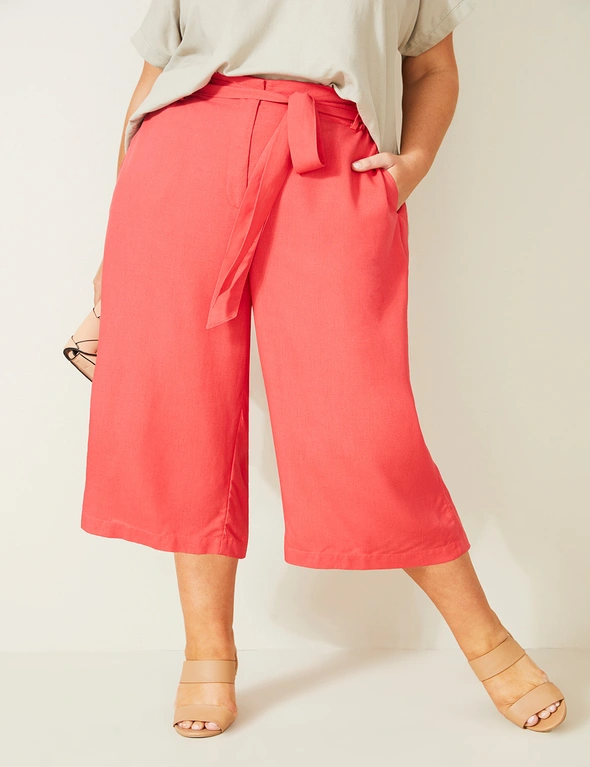 Pocketed Cropped Wide Leg Pants - FINAL SALE - Grace and Lace