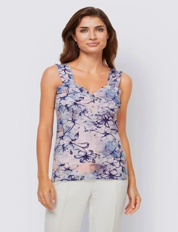 European Collection Twist Front Tank Top