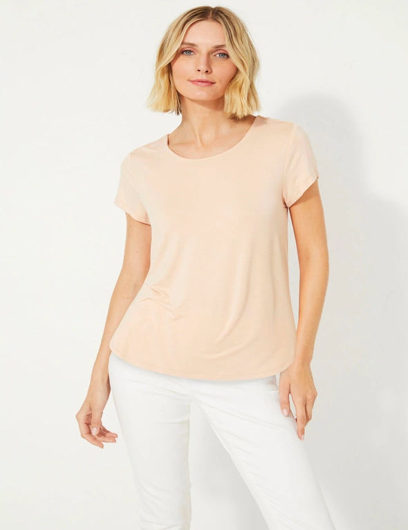 Capture Pleat Back Tee, hi-res image number null
