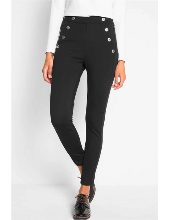 Heine Legging with Button Detail, hi-res image number null