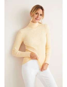 Capture Ribbed Roll Neck Top