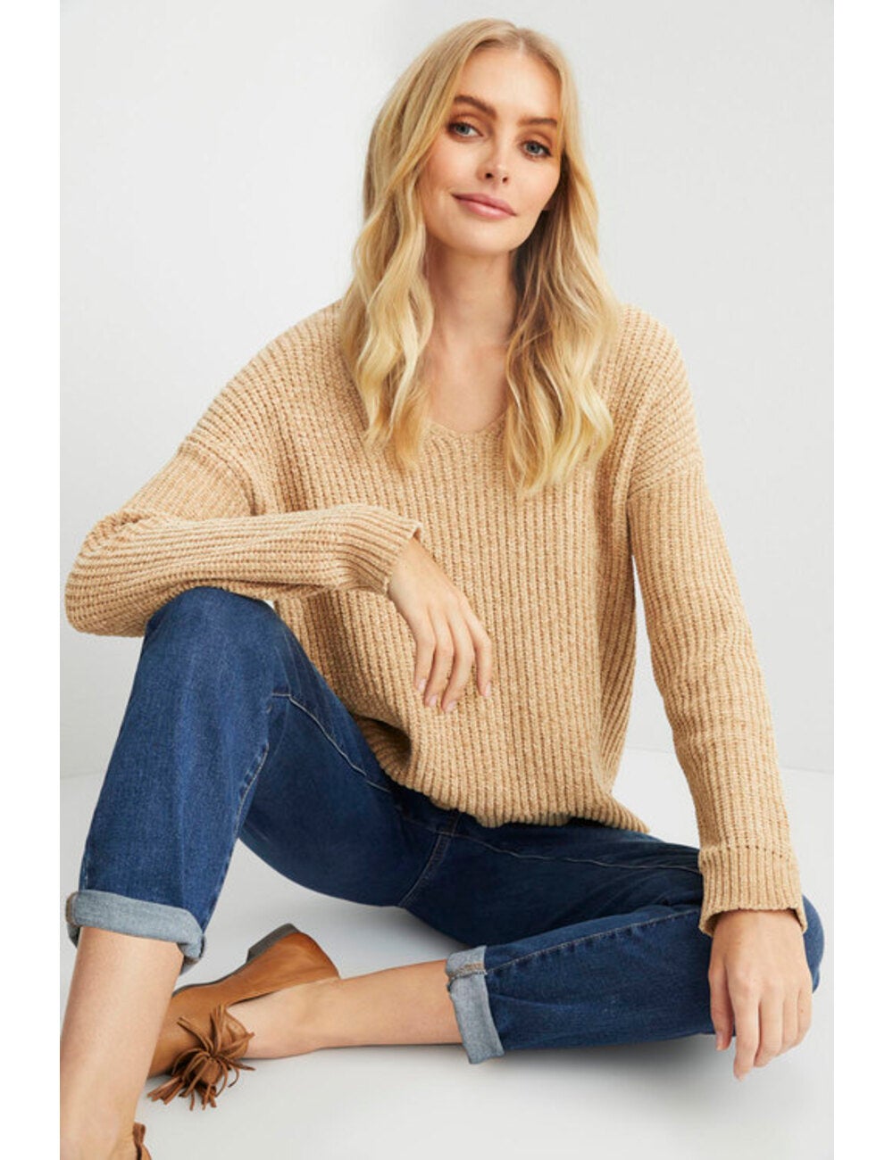 V Neck Sweater | Crossroads