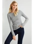 Capture Ribbed Knit Crew Neck Sweater, hi-res