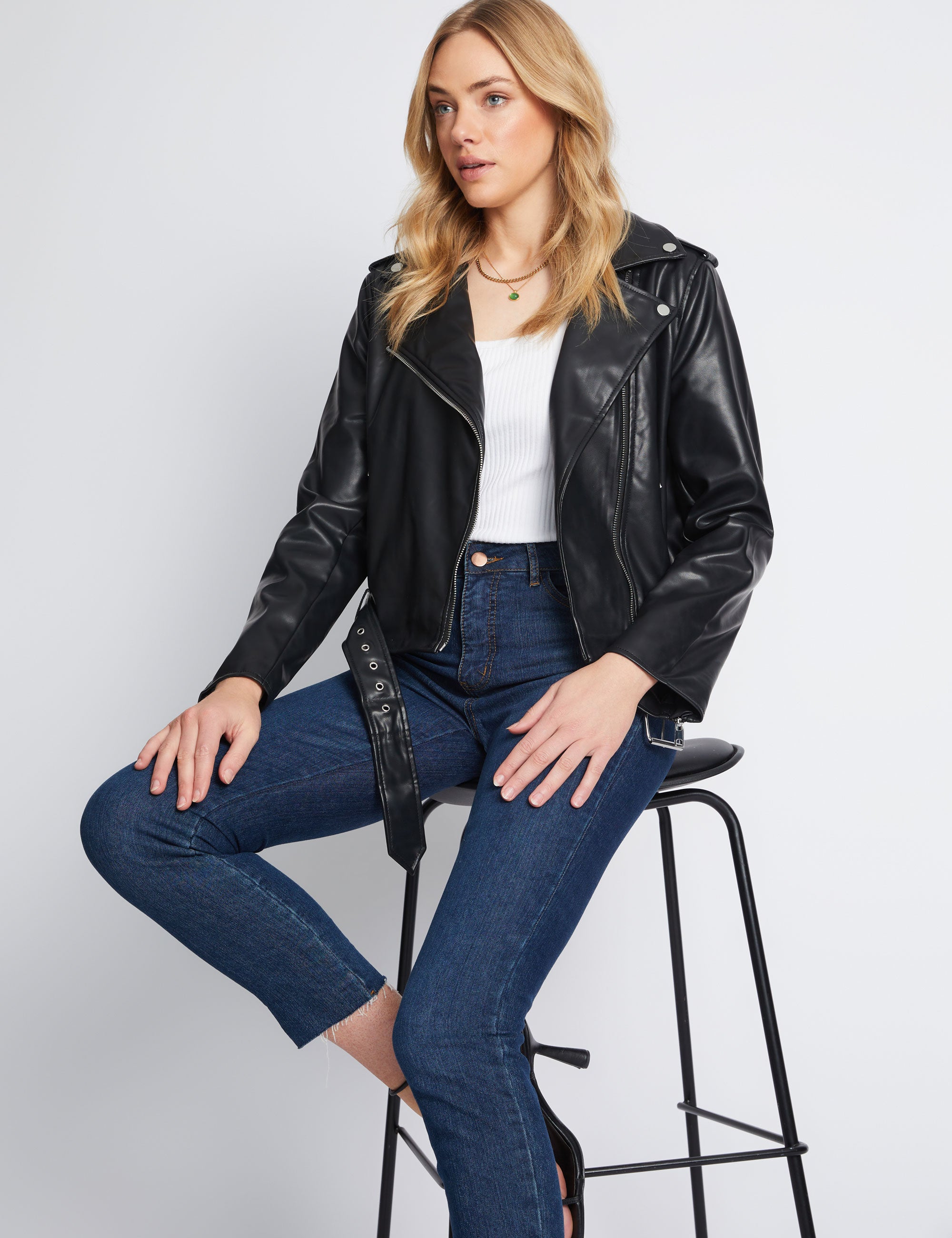 PU Bicker Jacket | Crossroads