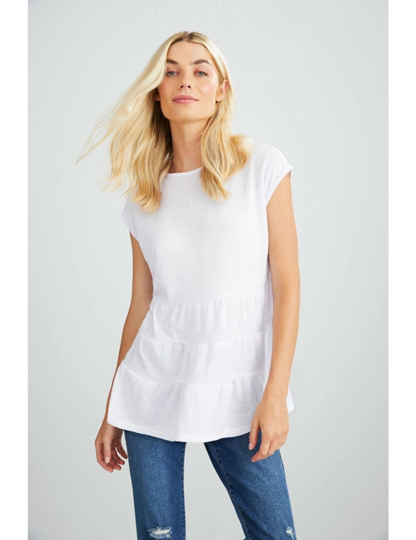 Emerge Extended Sleeve Tiered Swing Top, hi-res image number null