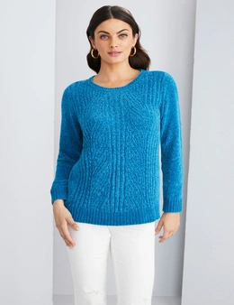 Capture Long Sleeve Cable Chenille Jumper