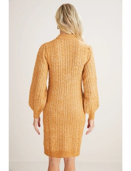 Capture Long Sleeve Cable Dress