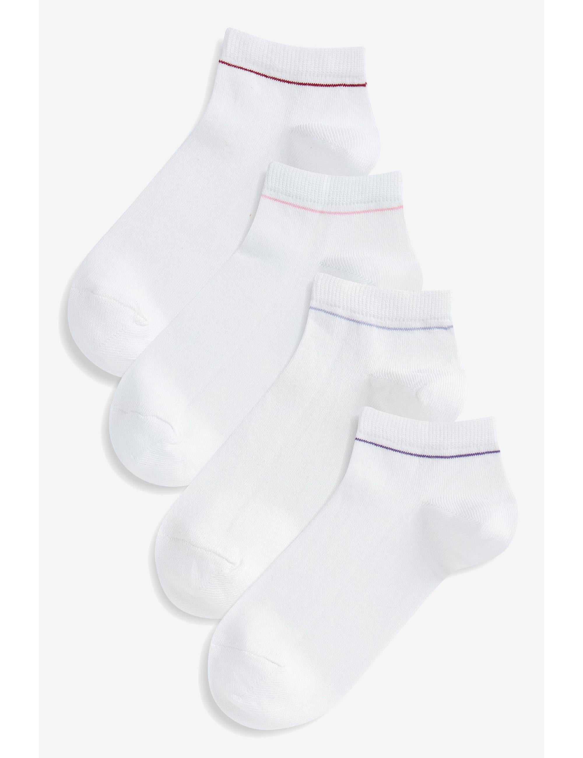 White Next Sports Modal Trainer Socks 4 Pack | EziBuy Australia