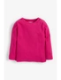 Hot Pink T-Shirt Basic Rib Jersey T-Shirt, hi-res