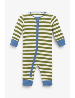 Bright Stripe Footless 4 Pack Sleepsuits