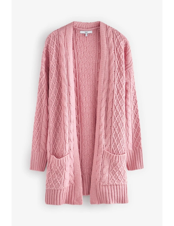 Blush Pink Cable Cardigan, hi-res image number null