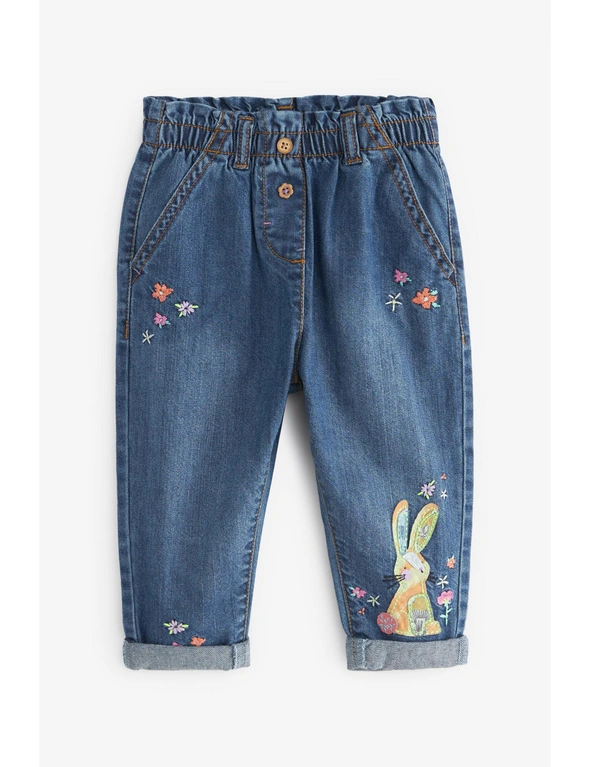 Blue Bunny Character Denim Jeans, hi-res image number null