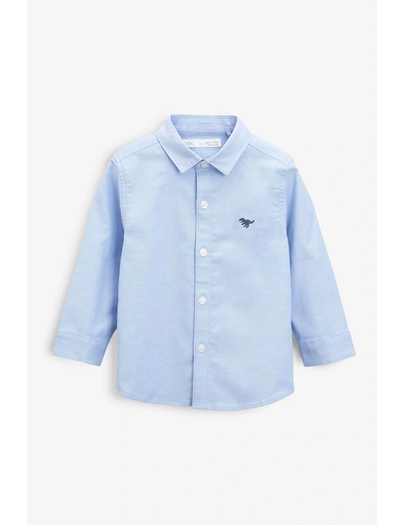 Blue Long Sleeve Oxford Shirt, hi-res image number null