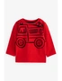 Red Fire Engine Long Sleeve Character T-Shirt, hi-res