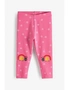 Bright Pink Ladybird Embroidered Leggings, hi-res