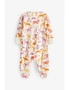 Pink/White Unicorn Baby Sleepsuits 3 Pack, hi-res