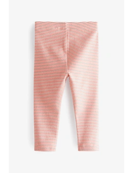 Mid Pink Stripe Soft Touch Leggings