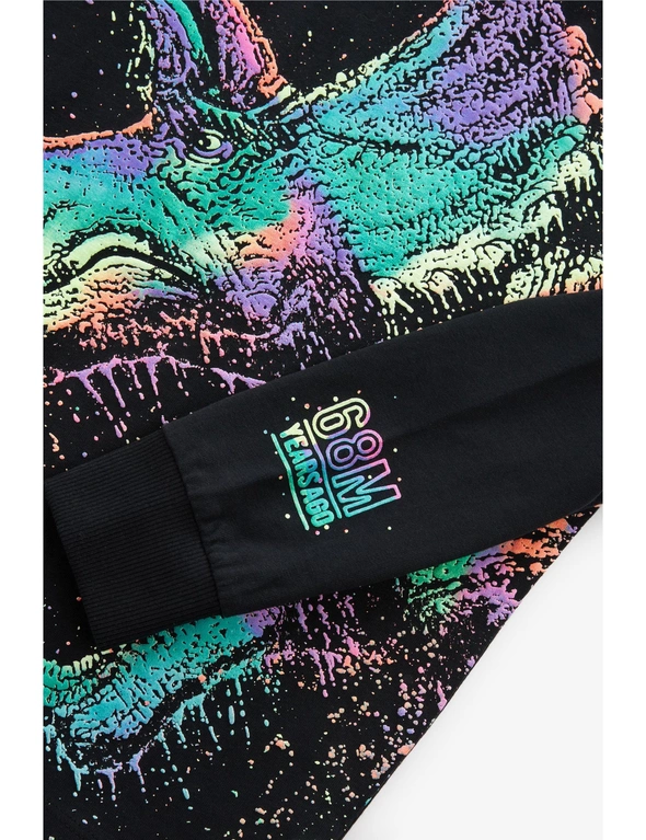 Rainbow Dino Graphic Long Sleeve T-Shirt | EziBuy NZ