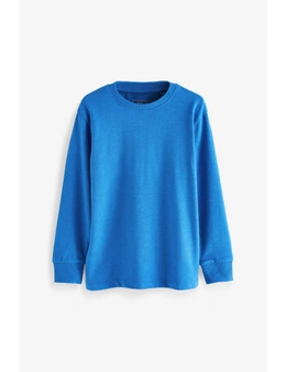 Cobalt Blue Long Sleeve Cosy T-Shirt