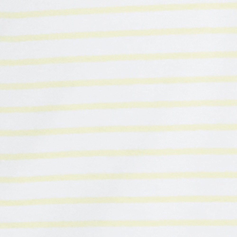 LEMON + WHITE STRIPE