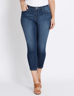 Katies Fly Front 7/8th Slim Jean