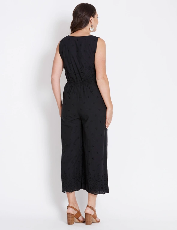 Katies Sleeveless Embroidered Jumpsuit, hi-res image number null