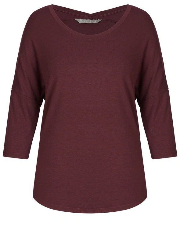 Katies 3/4 Sleeve Visc Elast T-Shirt, hi-res image number null