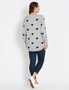 Katies Long Sleeve Jacquard Novelty Sweater, hi-res