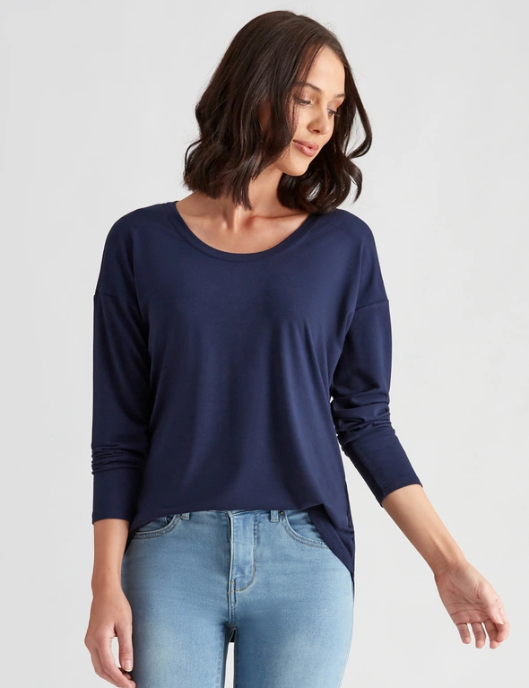 Katies Long Sleeve Round Neck T-Shirt, hi-res image number null