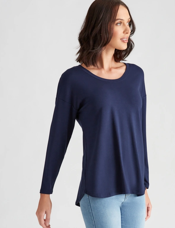 Katies Long Sleeve Round Neck T-Shirt, hi-res image number null