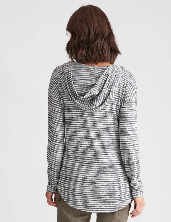 Katies Button Hood Knitwear Top, hi-res image number null