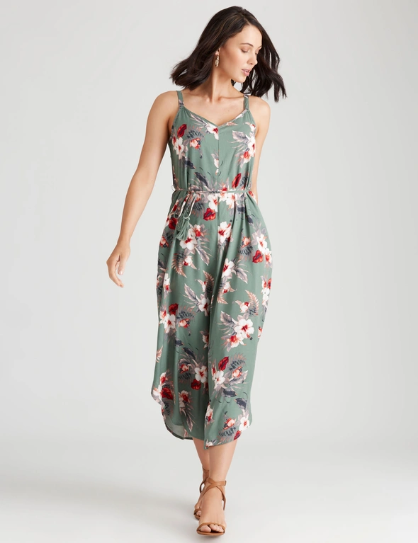 Katies Woven Crop Belted Jumpsuit, hi-res image number null