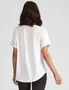 Katies Short Sleeve Cotton Slub V-Neck T-Shirt, hi-res