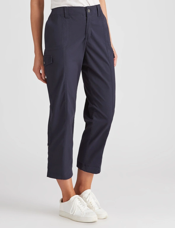 Katies Cotton Full Length Cargo Pants, hi-res image number null