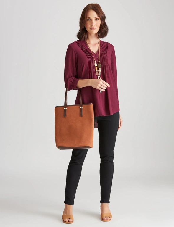 Katies Woven Pintuck Tunic, hi-res image number null