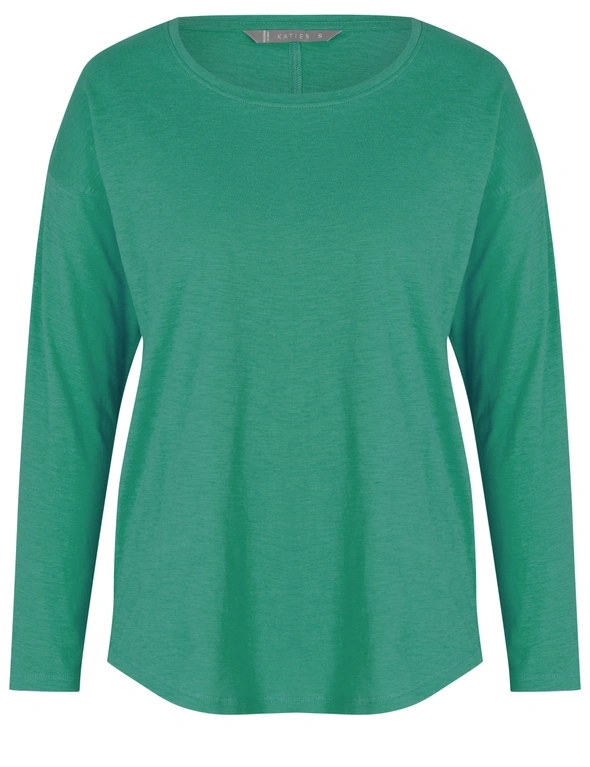 Katies 3/4 Sleeve Cotton Slub T-shirt, hi-res image number null