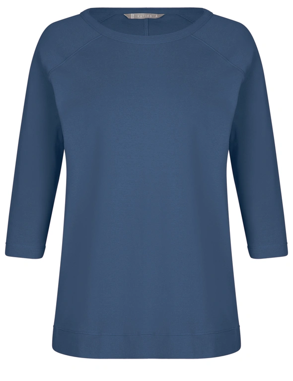 Katies 3/4 Sleeve Ribbed Raglan T-Shirt, hi-res image number null