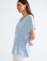 Katies Woven Broderie Lace Kaftan Style Top, hi-res