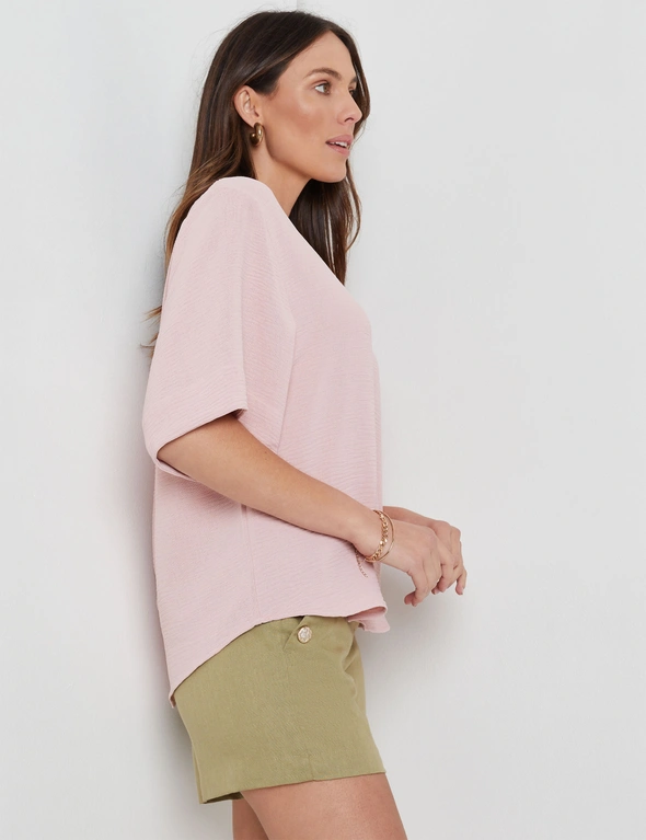 Katies Knitwear Textured Relaxed Top, hi-res image number null