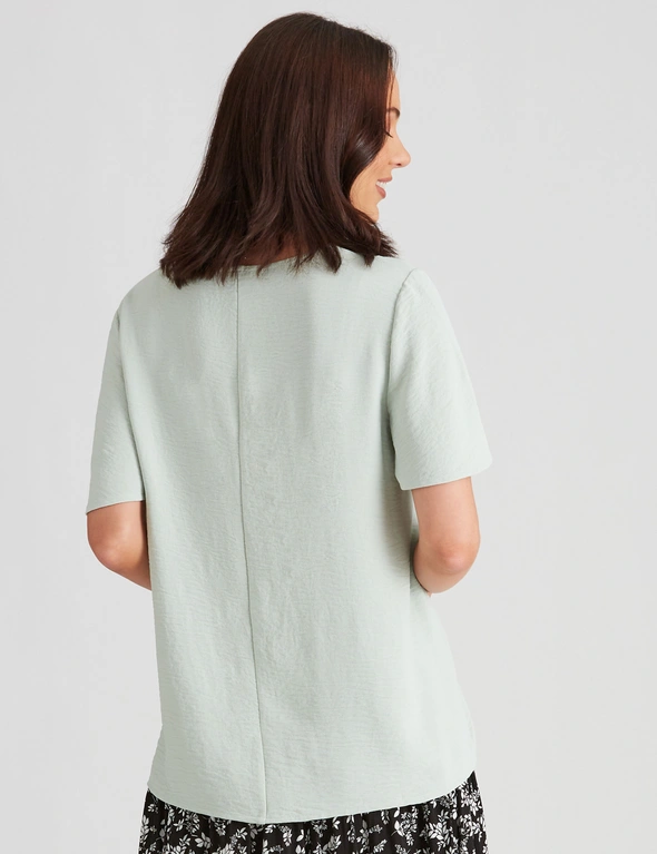 Katies Knitwear Textured Flutter Sleeve Top, hi-res image number null